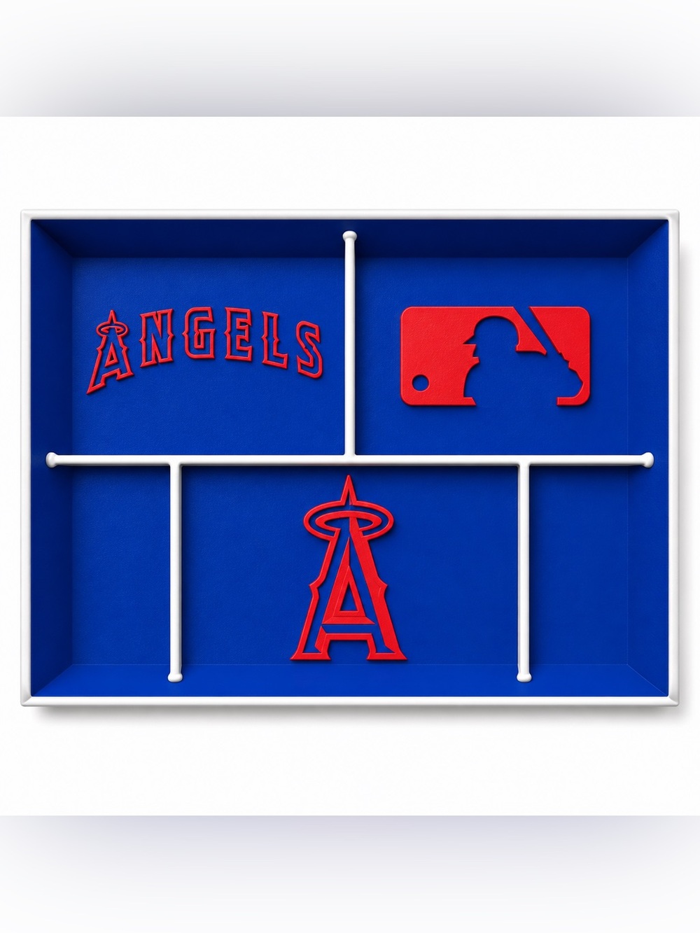 LA Angels MLB Pocket Dump Tray - For Keys, Wallet, Money, Etc